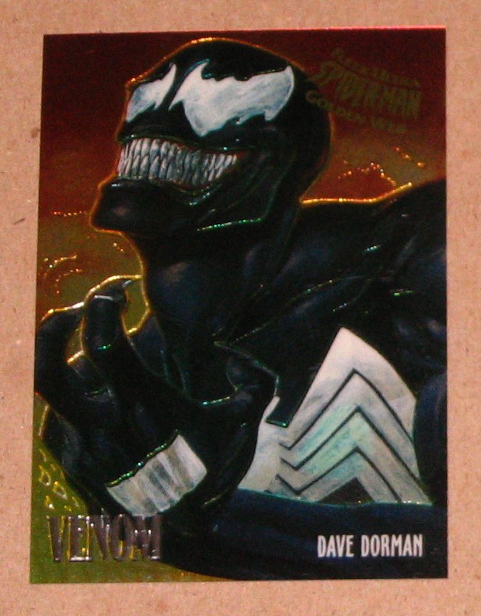 Spider-Man, Fleer Ultra (1995) Golden Web Card #8- Venom EX