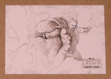 Thor Movie (Upper Deck 2011) Concept Series Card C10 EX