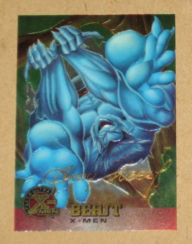 XMen All Chromium, Fleer Ultra 1995 Goldfoil Signature Card 2