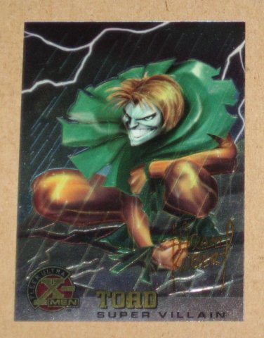 X-Men All Chromium, Fleer Ultra 1995 - Gold-foil Signature Card #79- Toad EX-MT
