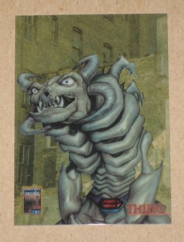 Marvel Premium QFX (Fleer/SkyBox 1997) Heroes Reformed PhotoGraphix Card #8- Thing EX