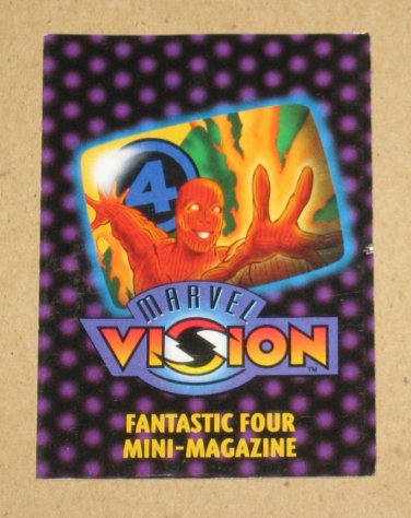 Marvel Vision (Fleer/SkyBox 1996) - Fantastic Four Mini-Magazine VG
