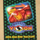 Marvel Vision (Fleer/SkyBox 1996) - Iron Man Mini-Magazine VG
