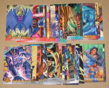 1996 Fleer X-Men (Walmart) - Lot of 51 Cards EX
