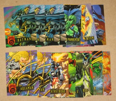 DC Outburst FirePower (Fleer/SkyBox 1996) - Lot of 27 Cards EX