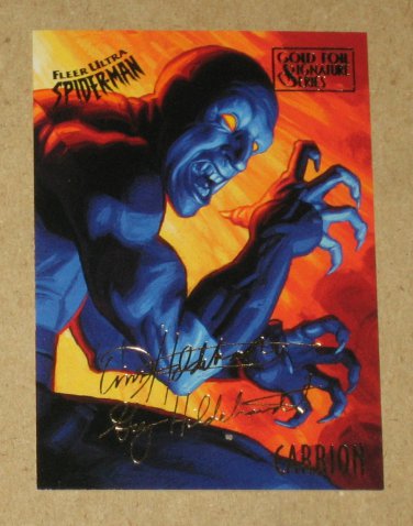 Spider-Man, Fleer Ultra (1995) Gold Foil Signature Card #13- Carrion VG