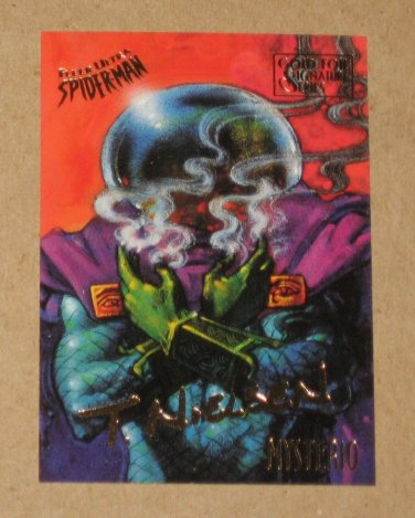 Spider-Man, Fleer Ultra (1995) Gold Foil Signature Card #39- Mysterio EX