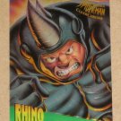 Spider-Man, Fleer Ultra (1995) ClearChrome Card #6- Rhino EX