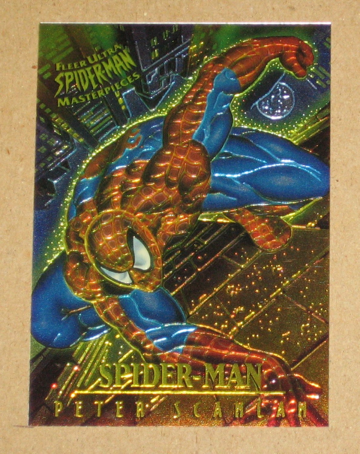 SpiderMan, Fleer Ultra (1995) Masterpieces Web Card 6