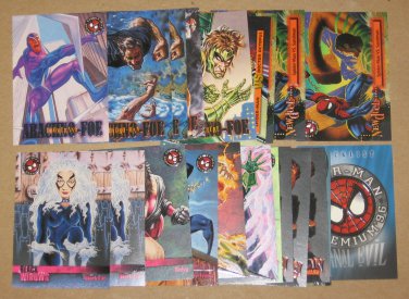 Spider-Man Premium â96 (Fleer/SkyBox 1996) - Lot of 21 Cards EX
