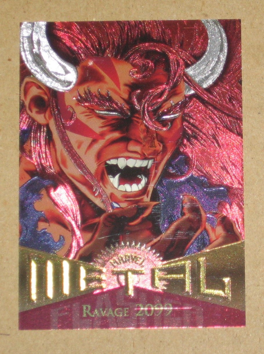 Marvel Metal (Fleer 1995) Silver Flasher Card 51 Ravage