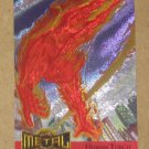 Marvel Metal (Fleer 1995) Metal Blaster Card #6- Human Torch EX-MT