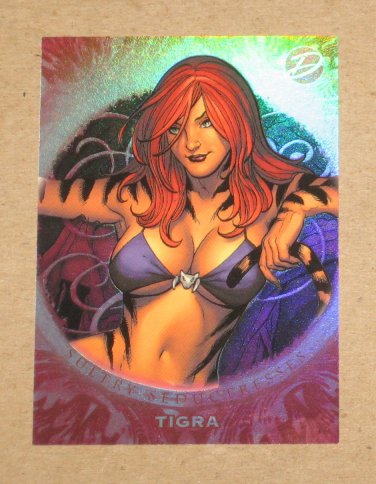 Marvel Dangerous Divas (Rittenhouse 2011) Sultry Seductresses Card S9- Tigra EX