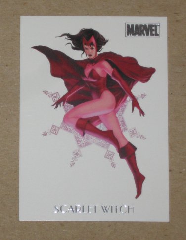 Marvel Dangerous Divas (Rittenhouse 2011) Women of Marvel Card W3- Scarlet Witch EX
