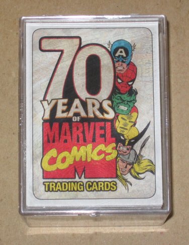 70 Years of Marvel Comics (Rittenhouse 2010) - Full 72 Base Card Set EX