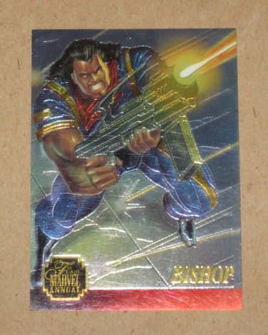 Flair '95 Marvel Annual (Fleer 1995) Chromium Card #10- Bishop VG
