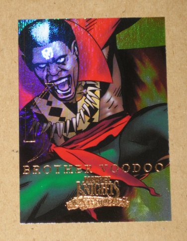 Marvel Masterpieces Set 3 (Upper Deck 2008) Knights Chase Card MK 2 - Brother Voodoo EX