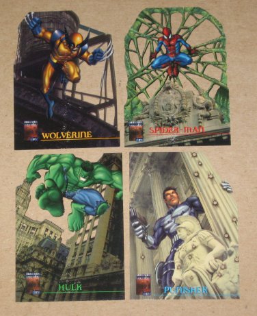 Marvel Premium QFX (Fleer/SkyBox 1997) LazerBlast Card Set VG
