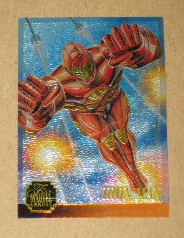 Flair '95 Marvel Annual (Fleer 1995) Chromium Card #3- Iron Man EX