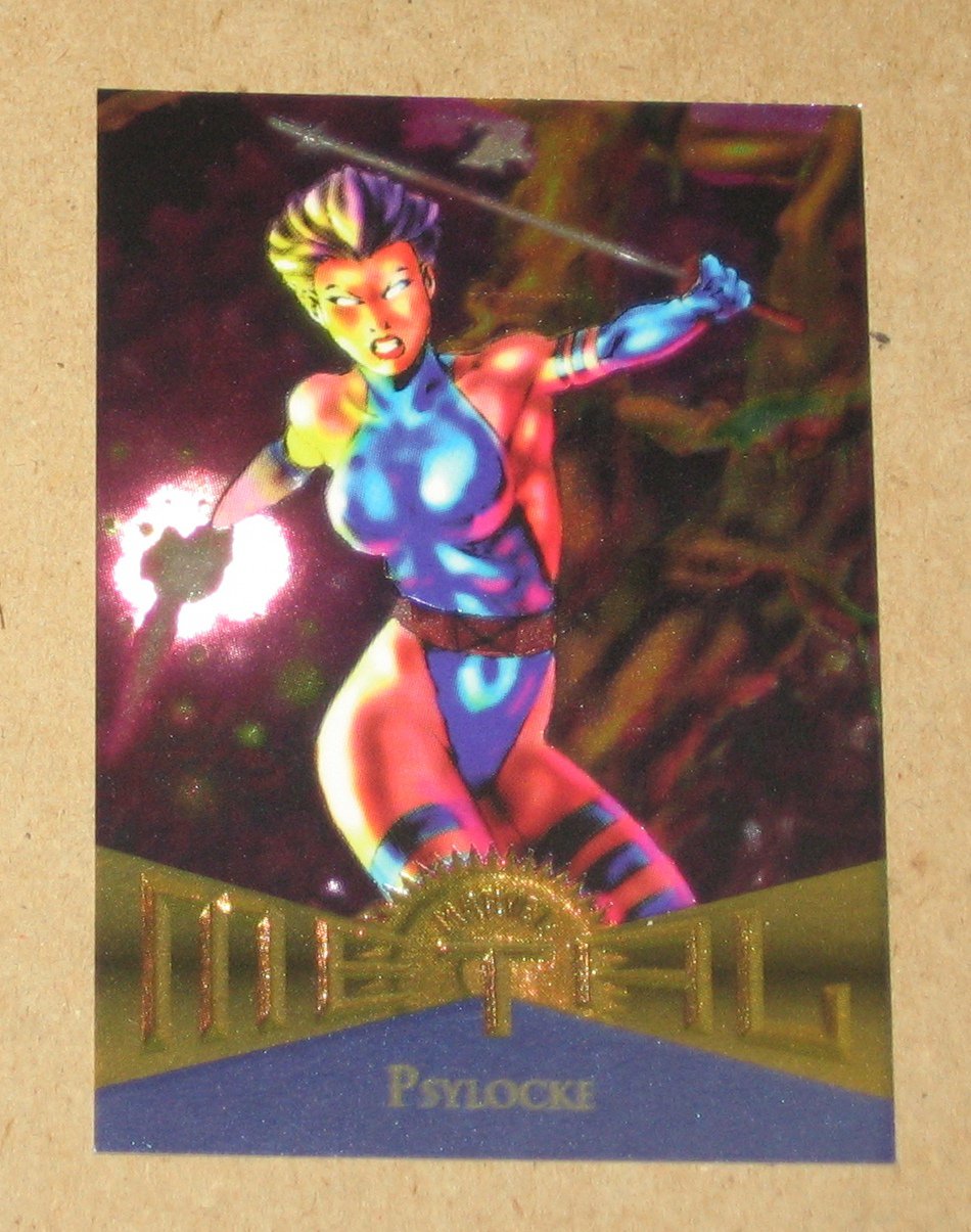 Marvel Metal Fleer 1995 Card 112 Psylocke EX