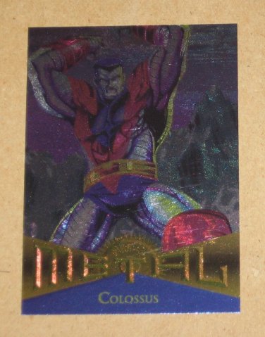 Marvel Metal (Fleer 1995) Card #90- Colossus EX