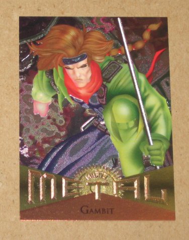 Marvel Metal (Fleer 1995) Card #4- Gambit EX