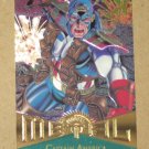 Marvel Metal (Fleer 1995) Card #11- Captain America NM