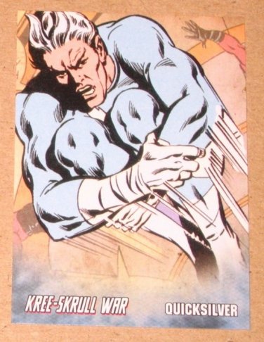 Avengers Kree-Skrull War (Upper Deck 2011) Retro Card R-15 Quicksilver EX