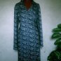 8PT Black and White Wrap Dress