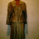 Size 14,  2 Piece Champagne Dress Set
