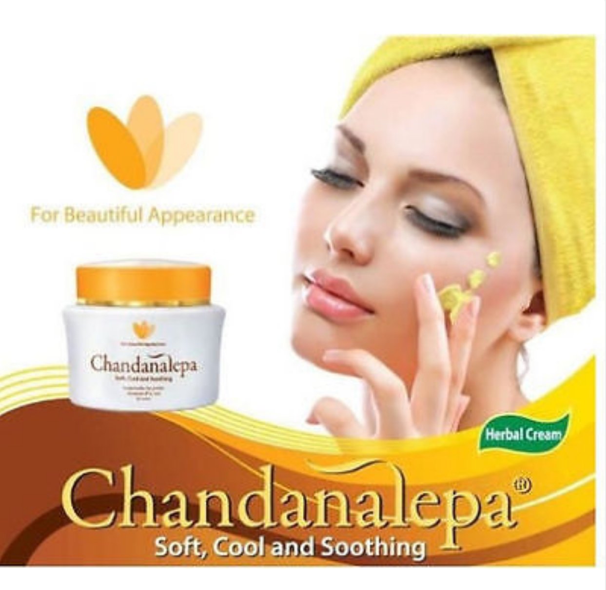 Chandanalepa Natural Whitening Cream Ayurveda Herbal Sandalwood 40g
