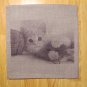New Set of 3 "Cats" Decor Pillowcases (Covers) 100% Linen flax 15.7"x15.7'' in package