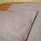 New Pair/Set of 2 gray 100% Linen Pillowcases 19.6''x27.5'' ECO Friendly FLAX