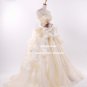 High Quality cream strapless wedding dress