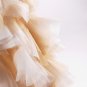 High Quality cream strapless wedding dress