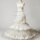 High Quality mermaid style strapless wedding dress