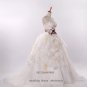 High Quality white strapless korean style wedding dress