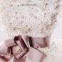 High Quality white strapless korean style wedding dress