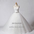 High Quality one shoulder white wedding dress