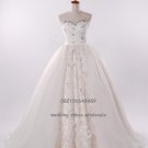 High Quality strapless style with crystal wedding dress