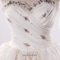 High Quality strapless style with crystal wedding dress