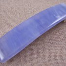 Hair BARRETTE Fused Stained GLASS 3.5" 9cm Lavender Pastel Purple Violet Swirl