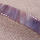 Hair BARRETTE Fused Stained GLASS 3.5" 9cm Mocha Brown Tan Chocolate Swirl