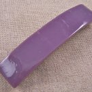 Fused GLASS Hair BARRETTE 3.5" 9cm Purple Mauve Amethyst Stained Glass Simple