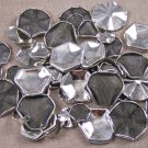 Silver Plated Brass Stampings - Lot of Jewelry Findings Crafts Shapes & Sizes