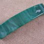 Hair BARRETTE Fused Stained GLASS 3.5" 9cm Verdigris Mint Green Emerald Swirl
