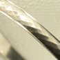 Estate Sterling Michele Diamond Cut Pattern Bangle Bracelet Vintage Silver
