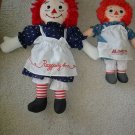 2 Rare Pretty Raggedy Ann Dolls !