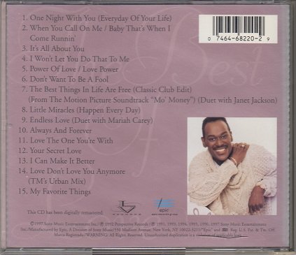 LUTHER VANDROSS ~ The Best Of Love*Volume 2*MINT-CD