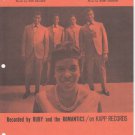 RUBY AND THE ROMANTICS ~ My Summer Love*SHEET MUSIC !